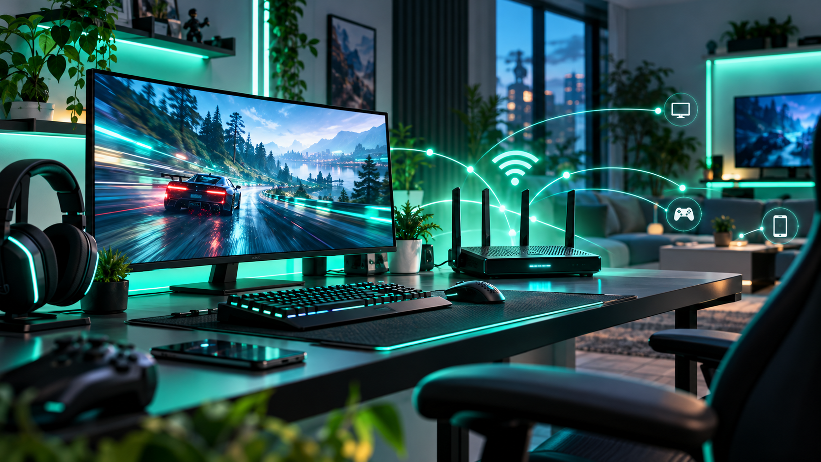 Réseau domestique et poste gaming
